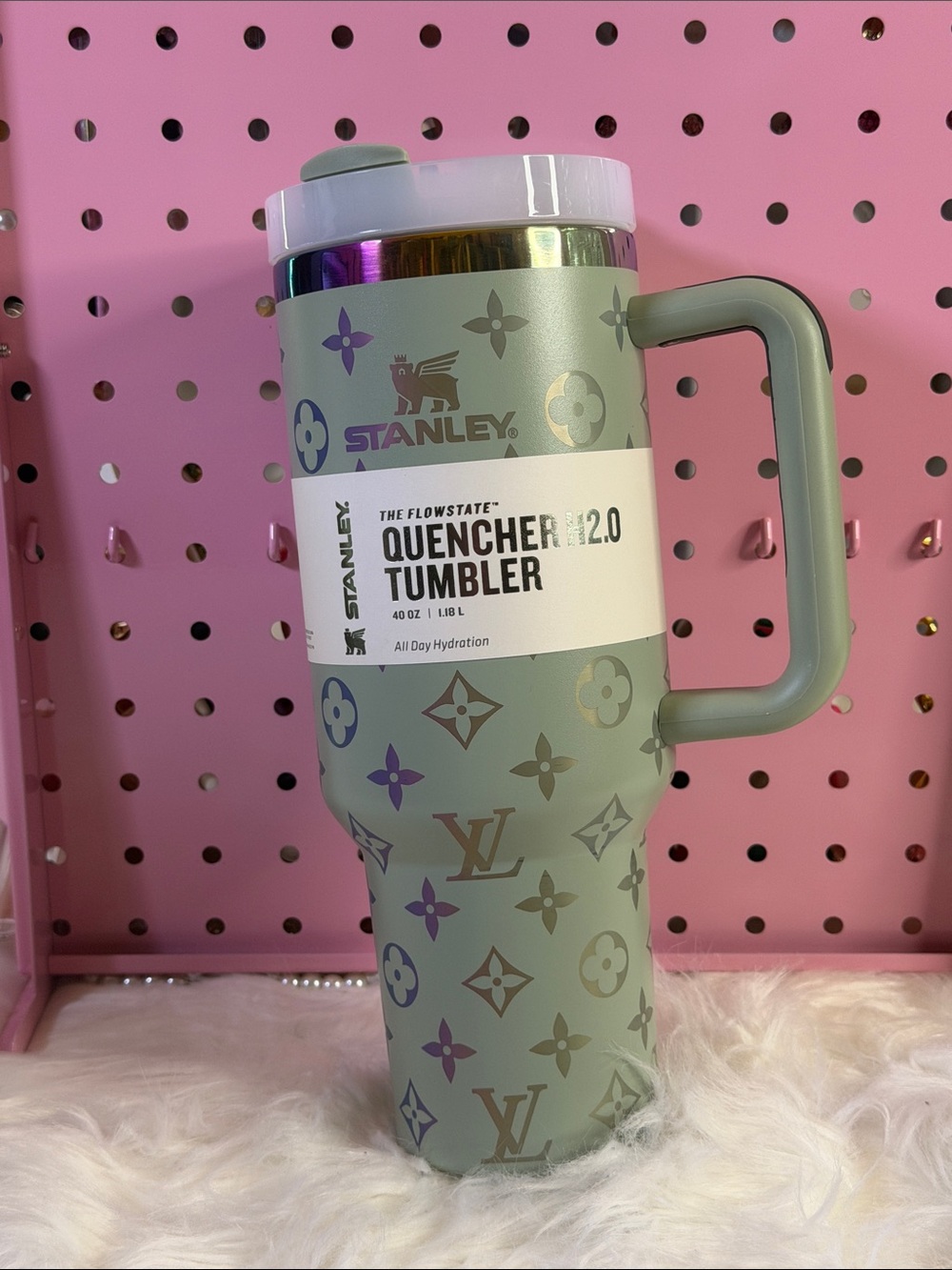 CUSTOM STANLEY CUP 40oz Sage Green